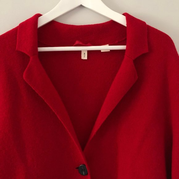 Anthropologie Moth Sandy Sweater Jacket M Red - Picture 6 of 11